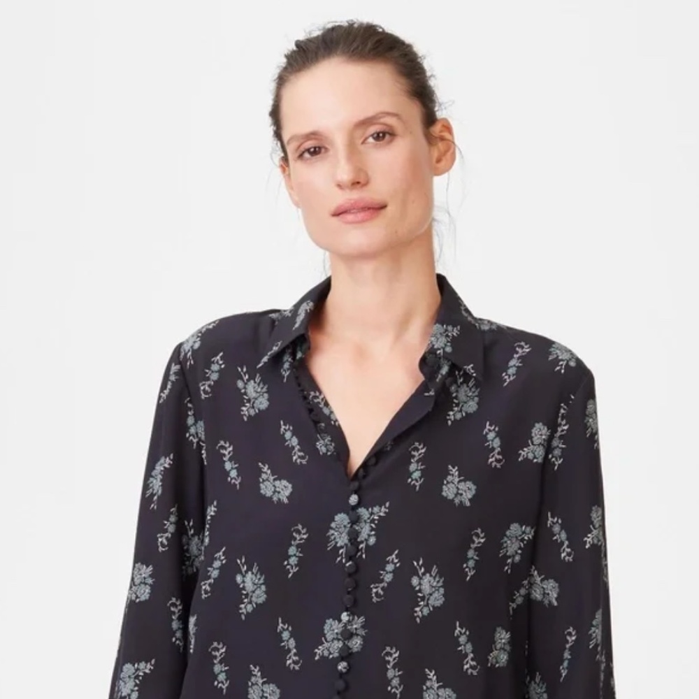 Club Monaco Ditsy Helek Floral Blouse